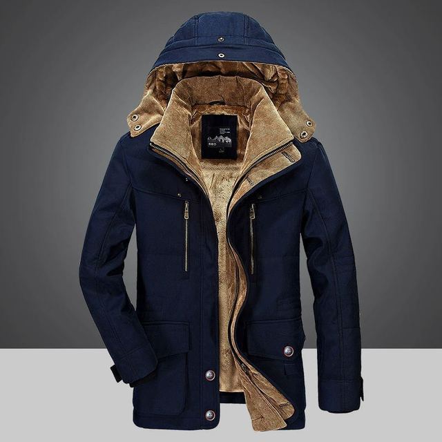 Zayk | Warm Men's Winter Coat with Hood