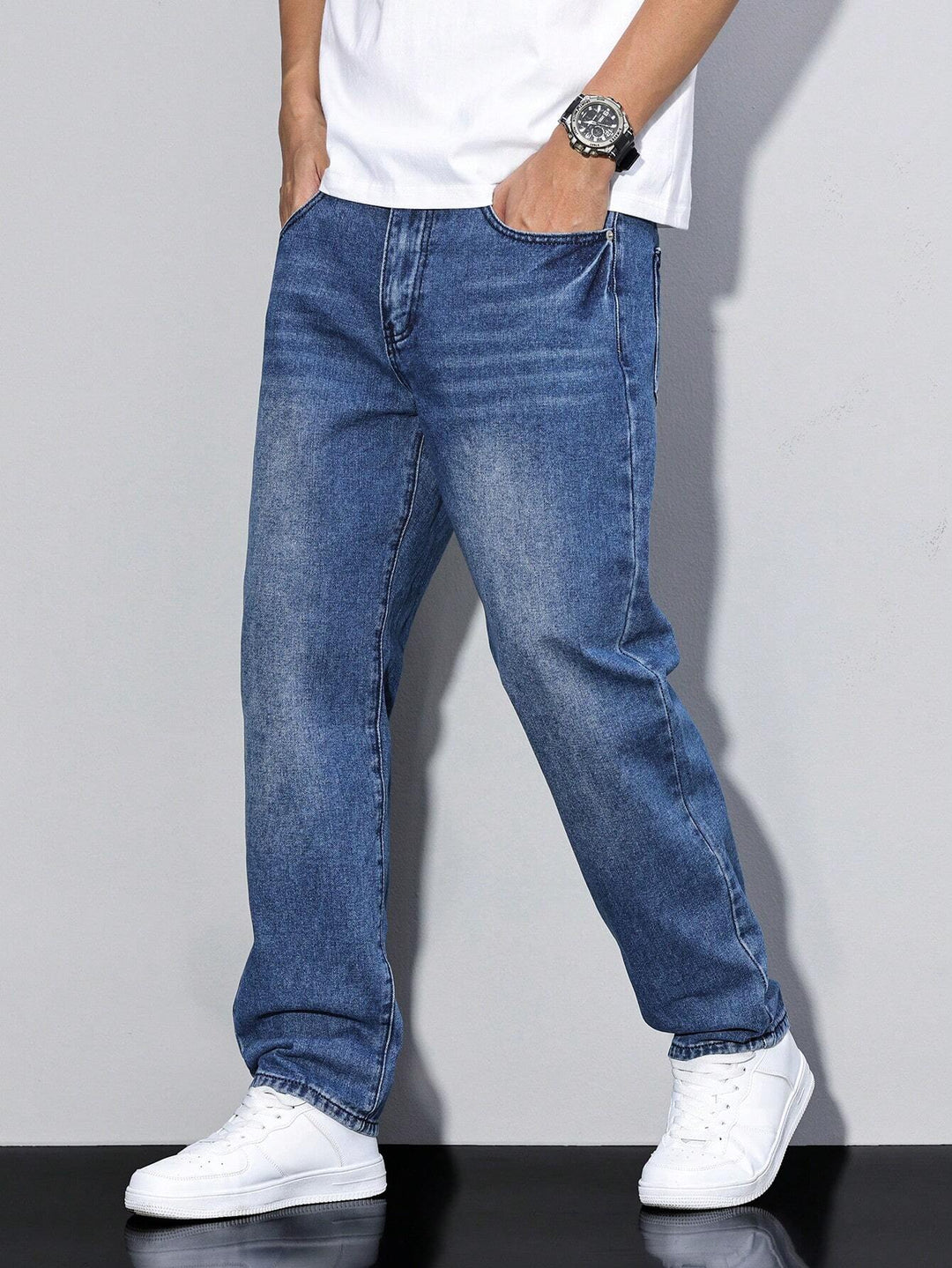 Daan | Solid Color Casual Men's Jeans