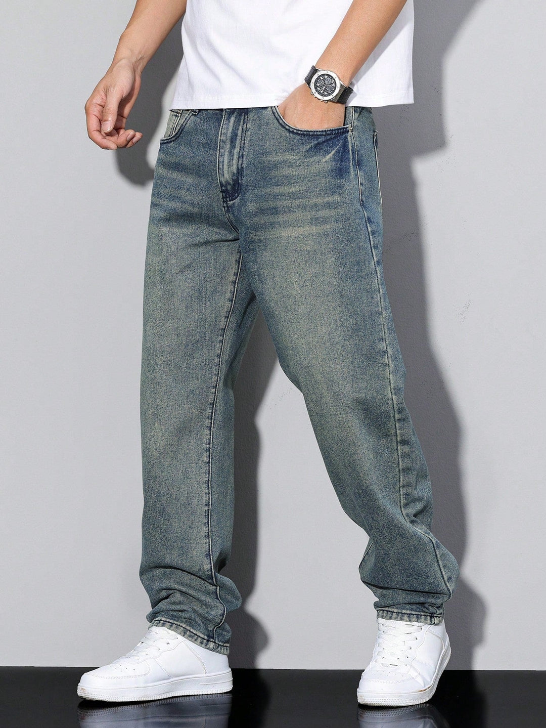 Daan | Solid Color Casual Men's Jeans