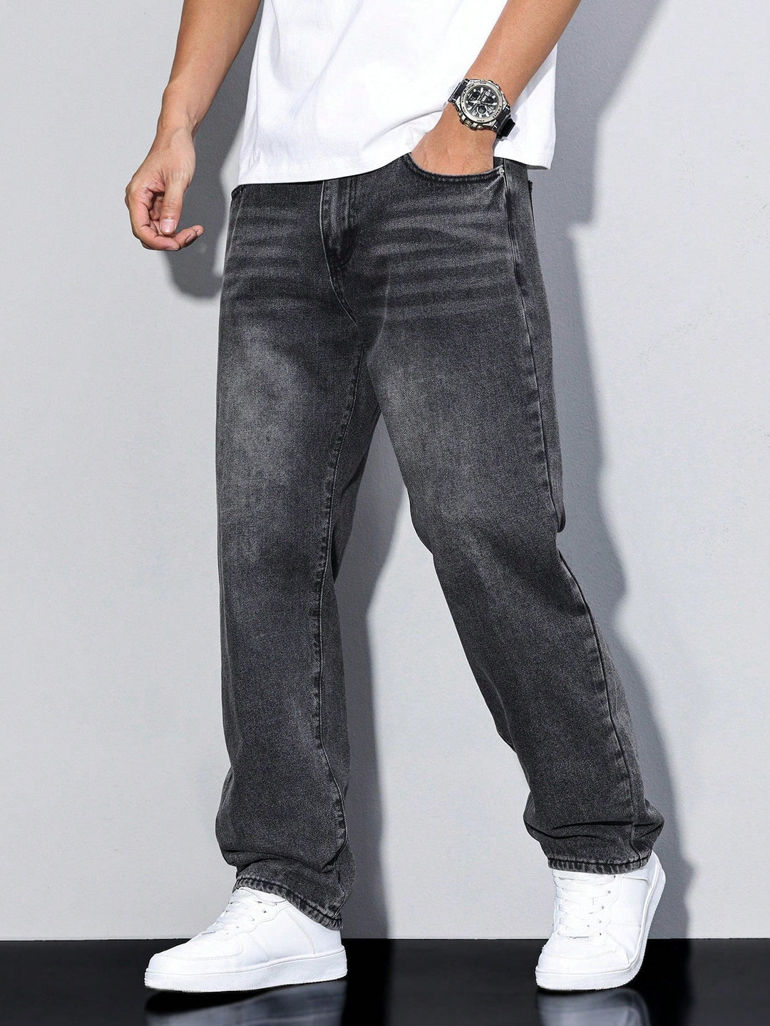 Daan | Solid Color Casual Men's Jeans